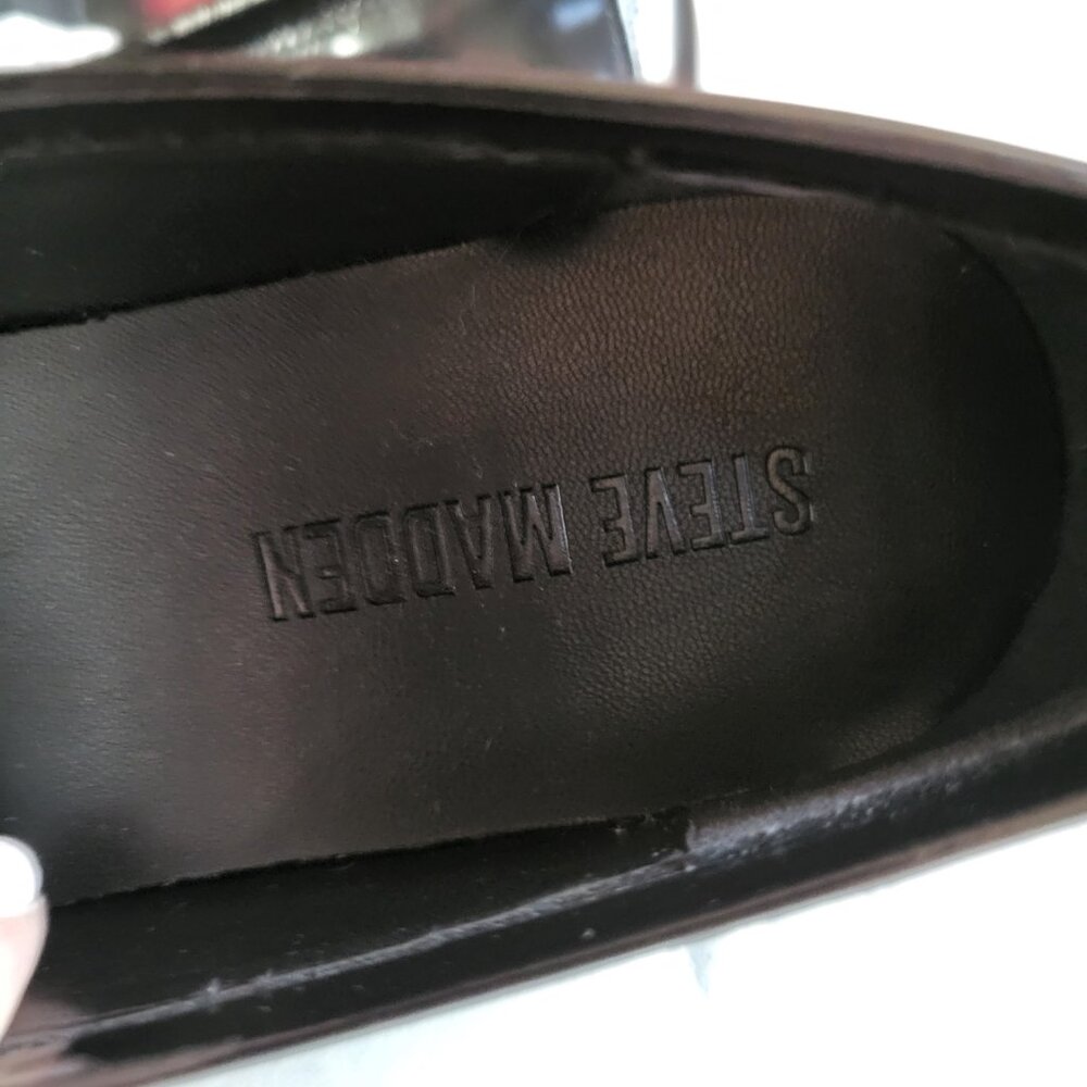 NWOT BLACK STEVE MADDEN LANGSTEN LOAFERS SZ 8.5 - Picture 7 of 8